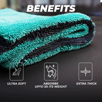 Professional-Grade 1250 GSM Microfiber Towel – Extra Large, High-Density Weave | 70:30 Polyester-Polyamide Blend