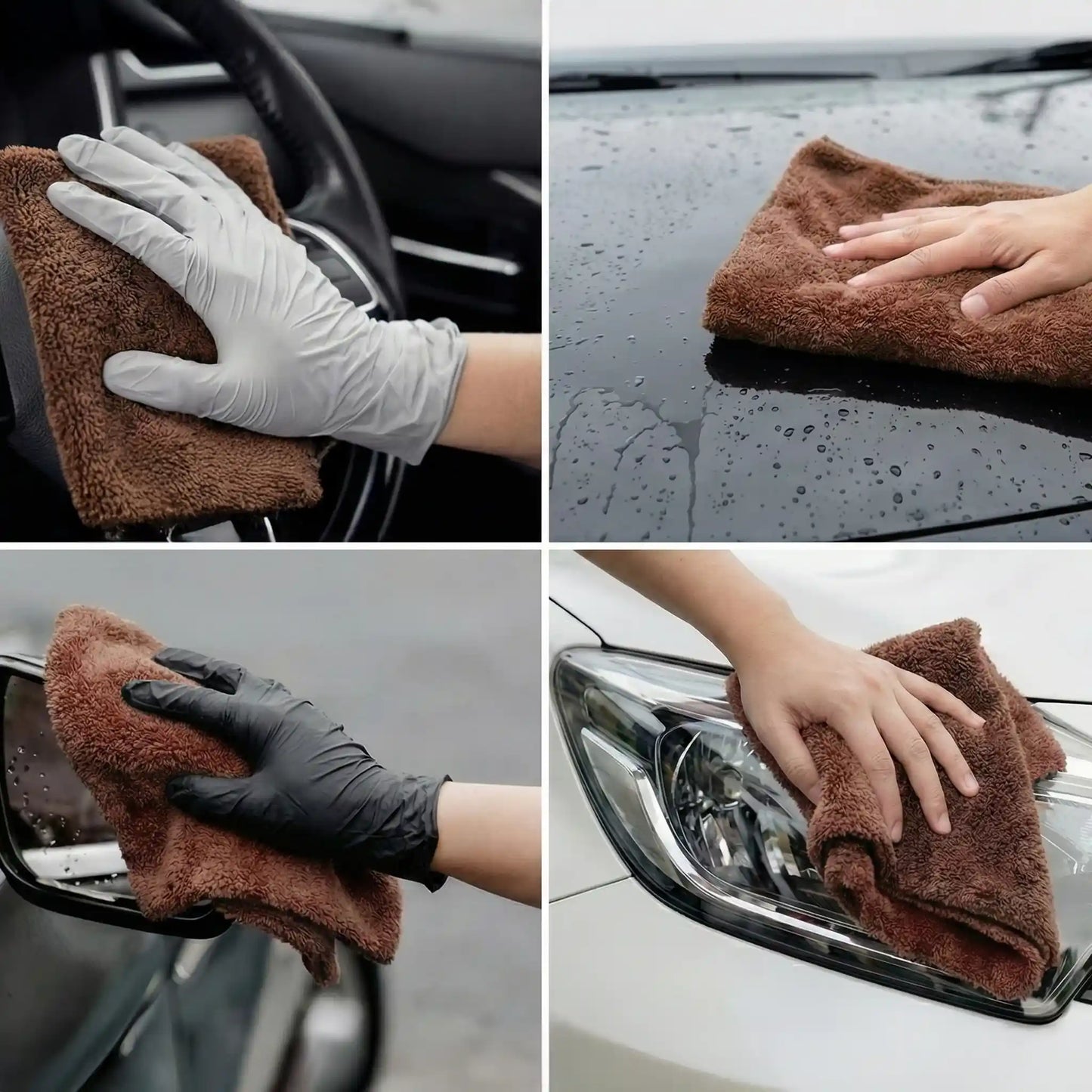 Microfiber Cloth 550 GSM - ScratchFree and UltraSoft | Laser-Cut Edges | Trusted by Detailers
