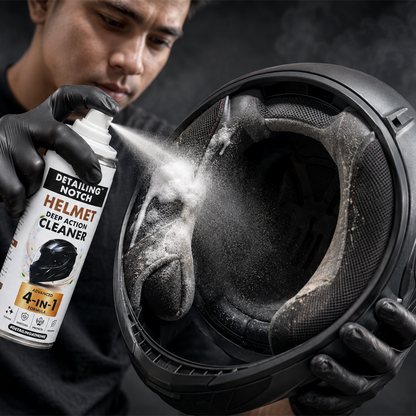 Detailing Notch 4-in-1 Helmet Cleaner - Cleans, Sanitizes, Protects & Freshens | Reduces Hairfall & Dandruff