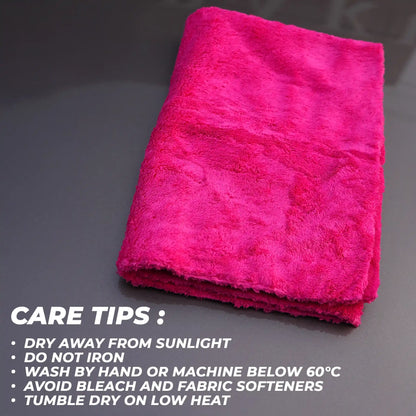 Microfiber Cloth 550 GSM - ScratchFree and UltraSoft | Laser-Cut Edges | Trusted by Detailers