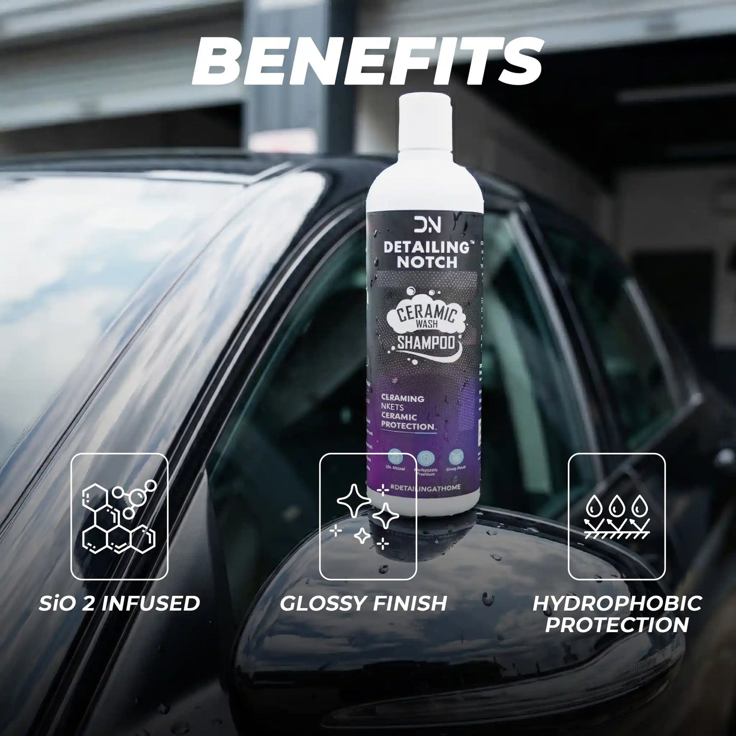 Hybrid Ceramic Shampoo with Excellent Shine and Hydrophobic Effect
