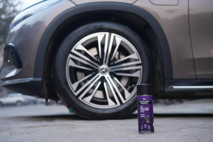 Advanced Tyre Polish with CarbonGloss Tech - India's First Tyre Polish with Direct Application on Dirty Tyres