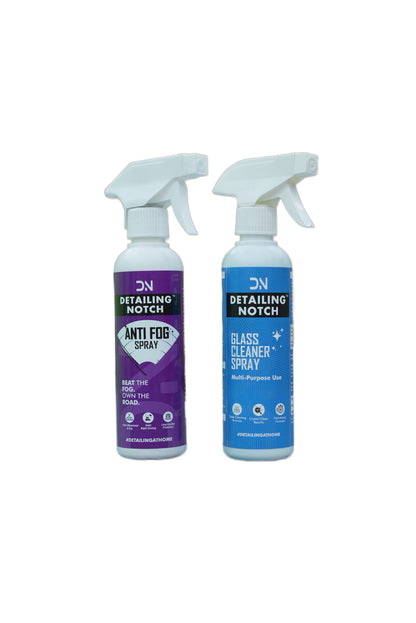 Anti-Fog + Glass Cleaner Kit (Graphene Infused) | Detailing Notch