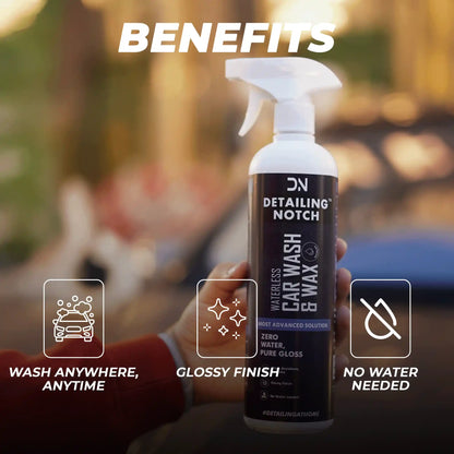 Professional-Grade Waterless Car Wash & Wax Spray